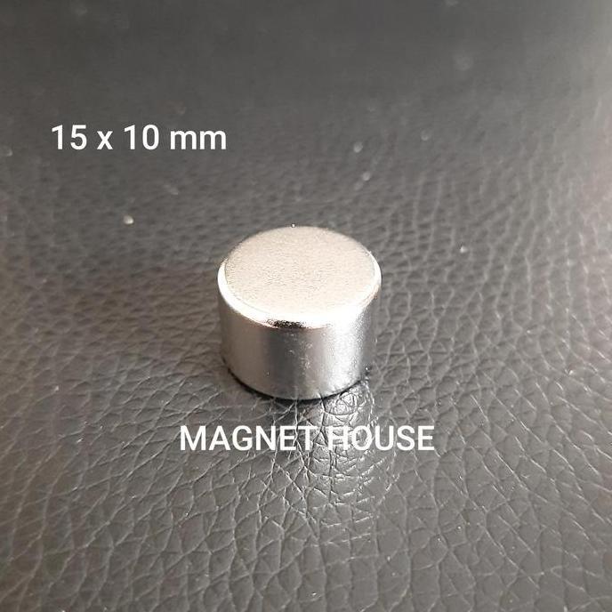 Craft- Magnet Neodymium Bulat Silinder 15X10 Mm 15X10Mm 15 X 10 Mm 15Mmx10Mm