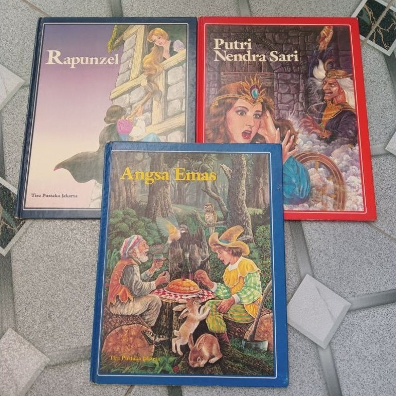 Buku Dongeng Anak Klasik Rapunzel, Putri Nendra Sari , Angsa Emas 1986 Tira Pustaka Jakarta HC (Beka