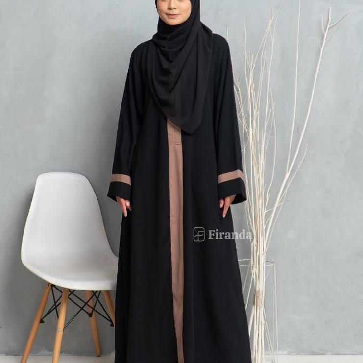 PROMO Firanda Abaya Arumi - Abaya Basic Polos - Gamis Dress Syar'i
