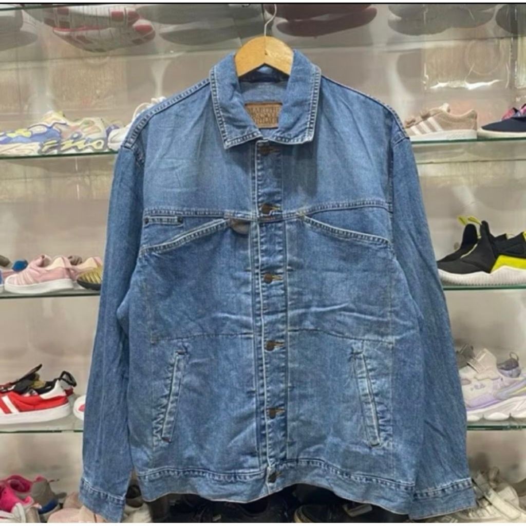jacket denim whased blue marithe whased blue