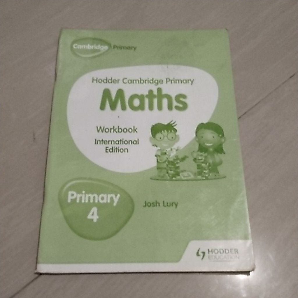 BUKU ORI BUKU HODDER CAMBRIDGE PRIMARY MATHS PRIMARY 4 WORKBOOK PENERBIT CAMBRIDGE PRIMARY
