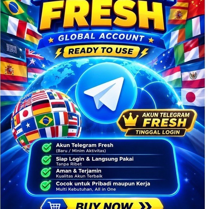 Akun Telegram Luar Negeri Aman Anti Ban & Siap pakai