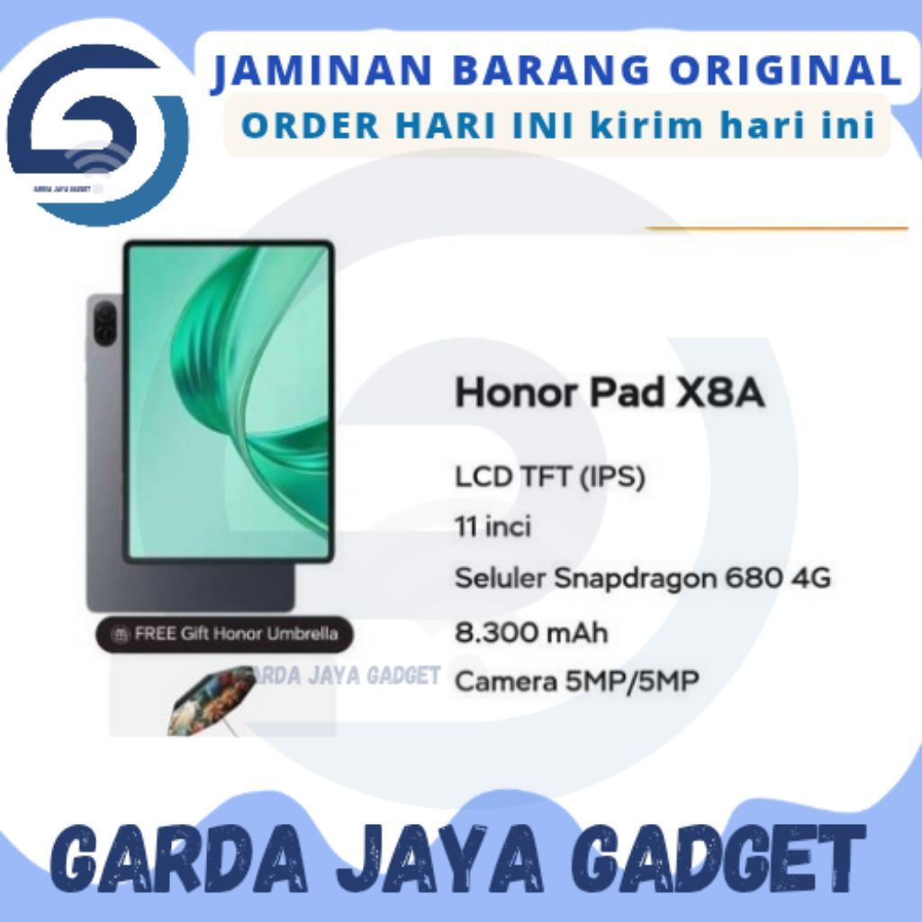HONOR PAD X8A RAM 4/128 - SECOND LIKE NEW