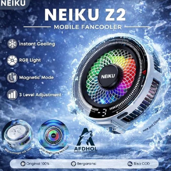 MEMO NEIKU Z2 PHONE COOLER HP HANDPHONE HAND PHONE PENDINGIN HP GAMING UNIVERSAL FANCOOLER FAN COOLE