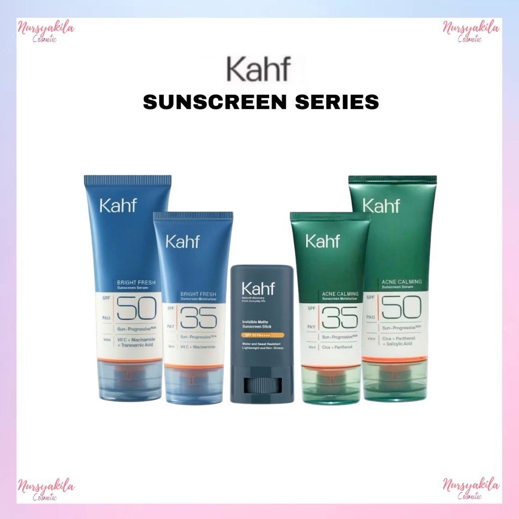 Kahf Sunscreen Pria Series - Perawatan Wajah Cowok | Sunscreen SPF 30 | Sunscreen Bright Fresh Stick