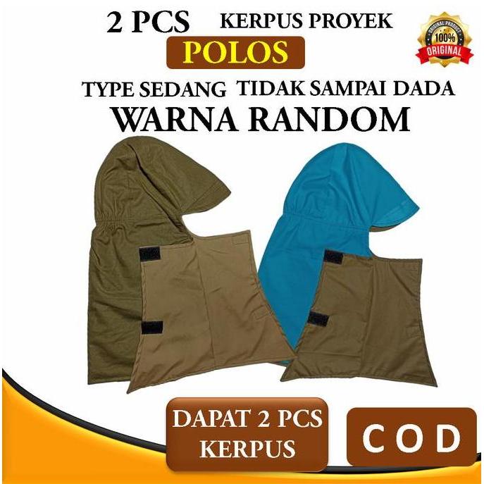 2 PCS Topi Kerpus Proyek Polos Sedang Las SEBO Bahan Katun Adem Bisa Dipakai Bolak Balik Untuk Kerja