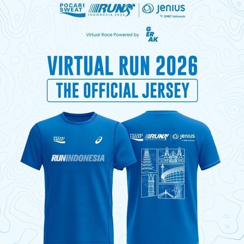 Jersey ofiicial Virtual Run 2026 Pocari Sweat