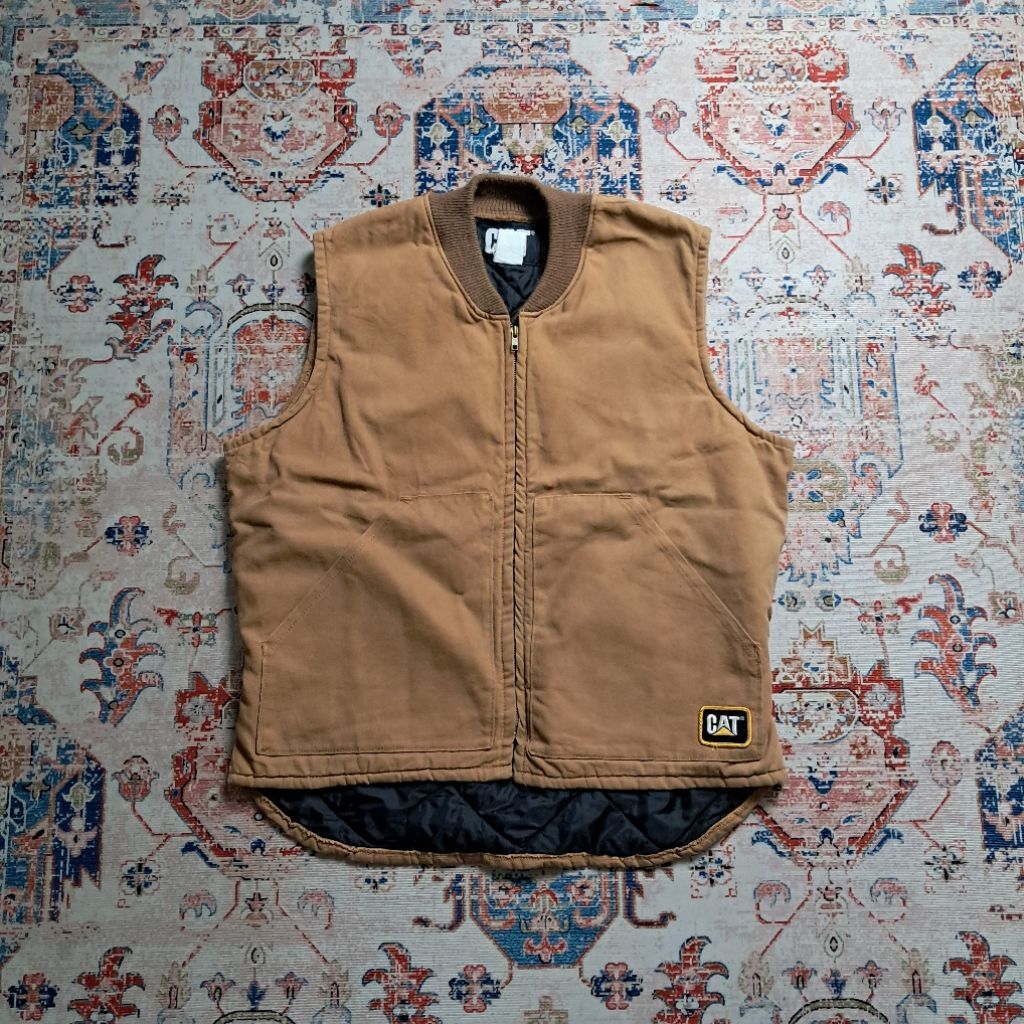 CAT Caterpillar Vest Duck Canvas