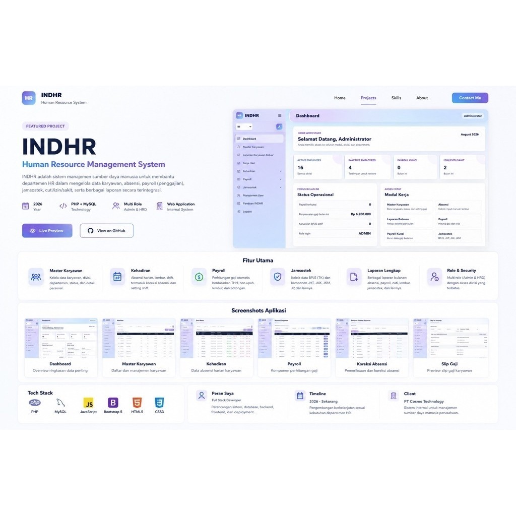 Aplikasi Payroll / HR