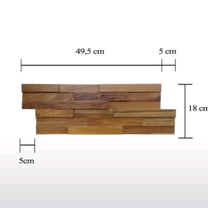 [] Wall dinding panel kayu jati toscany