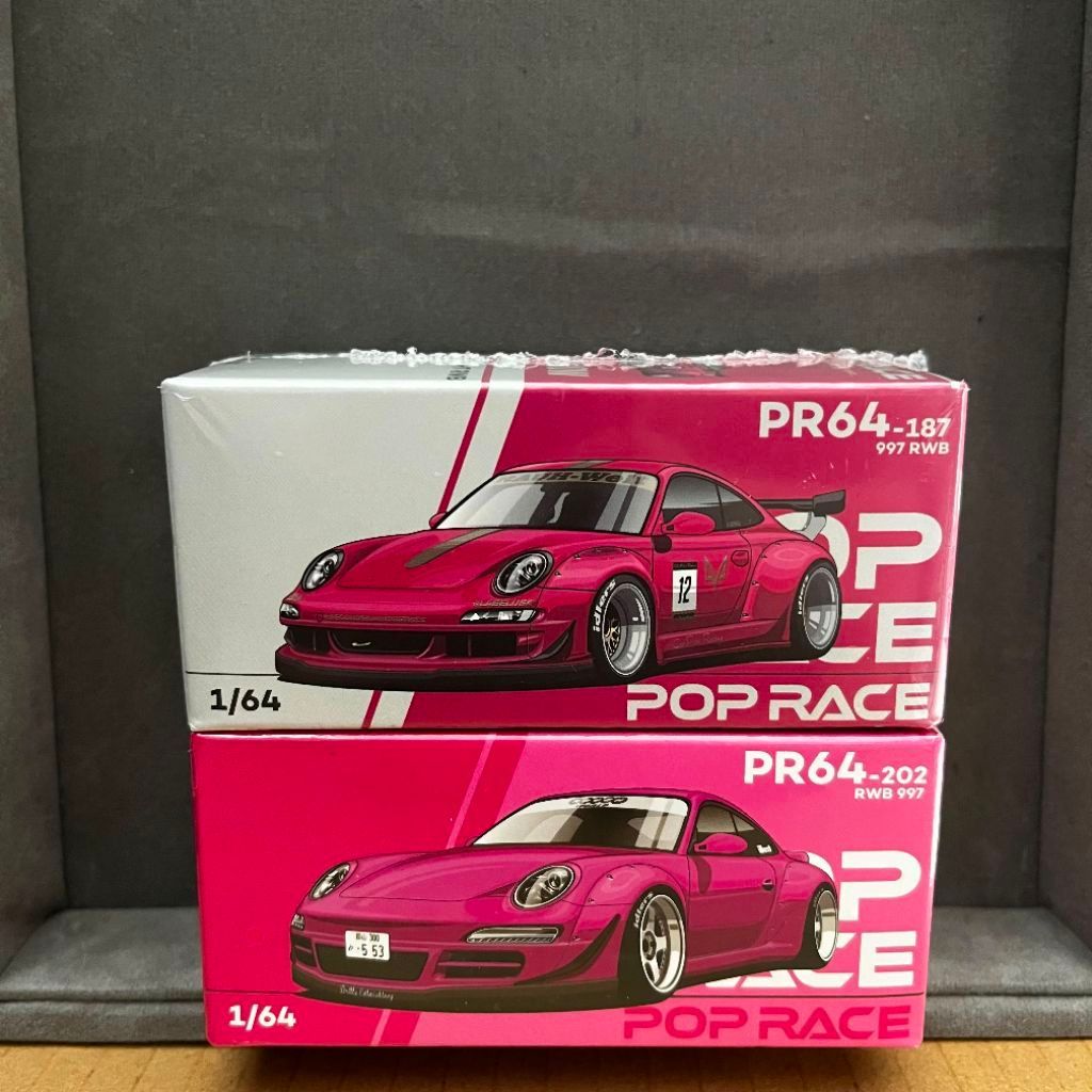 POP RACE 1/64 PR64202 RWB997 PINK //PR64187 RWB997 PINK