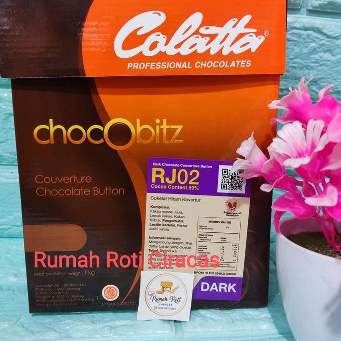 COLATTA CHOCOBITZ COUVERTURE 1KG DARK 1 KG 59% COLATA CHOCO BITZ 811
