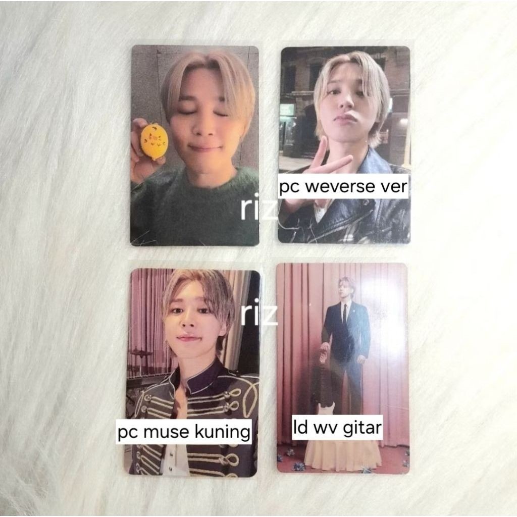 PC PHOTOCARD LD LUCKY DRAW POLAROID ALBUM MUSE JIMIN BTS OFFICIAL