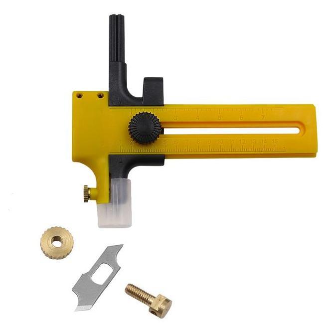 Cut- Circle Compass Rotary Cutter 2-15Cm Compass Cutter Pemotong Lingkaran Kertas