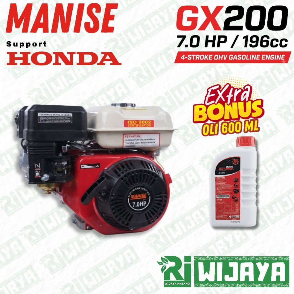 MESIN PENGGERAK MANISE GX200 / ENGINE MANISE GX200 / MESIN PENGGERAK GX 200 / MESIN HONDA GX200
