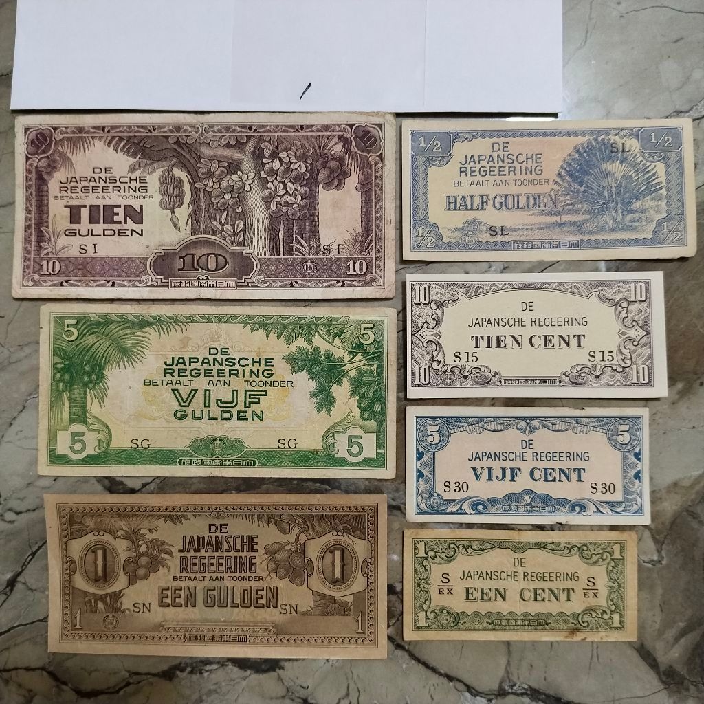 SD-1LKC uang Kuno Set seri Djr uang jaman Jepang
