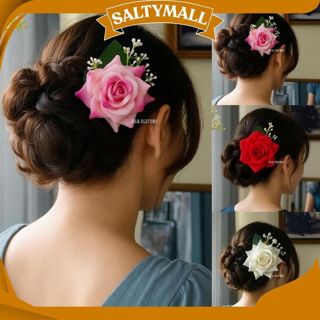 Tusuk Konde Bunga Mawar/Tusuk Konde Rambut Sanggul AS Terbaru
