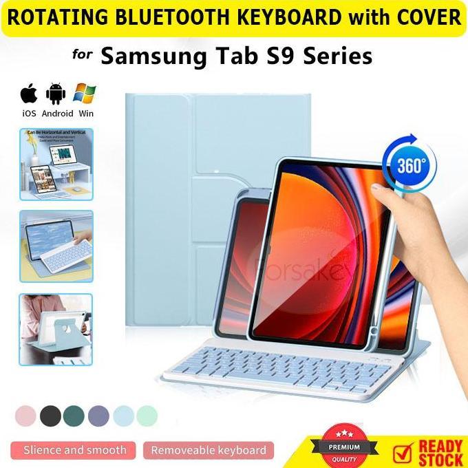 TERBARU - Samsung Galaxy Tab S9 11" 5g X716B Keyboard Acrylic Case Casing Cover