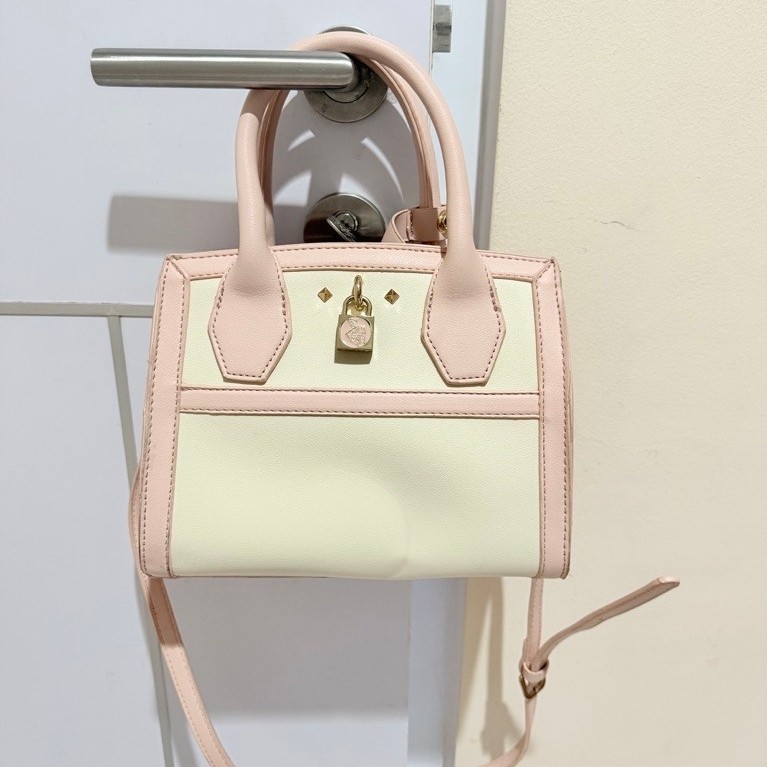 Shoulder Bag Swiss Polo Pink Cream.