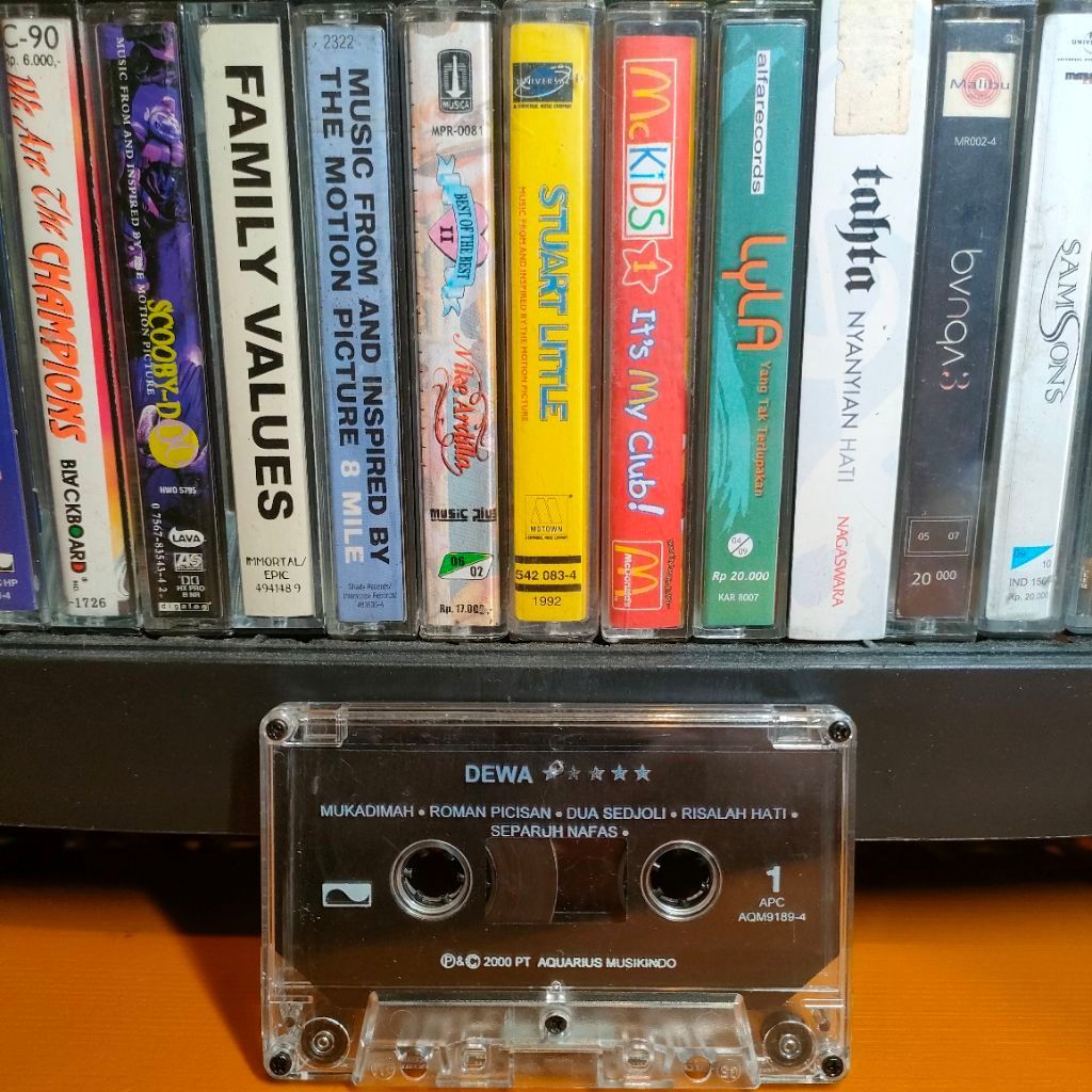 Kaset Pita Dewa Dewa 19 Dewa19 Bintang Lima Separuh Nafas hanya kaset maxell