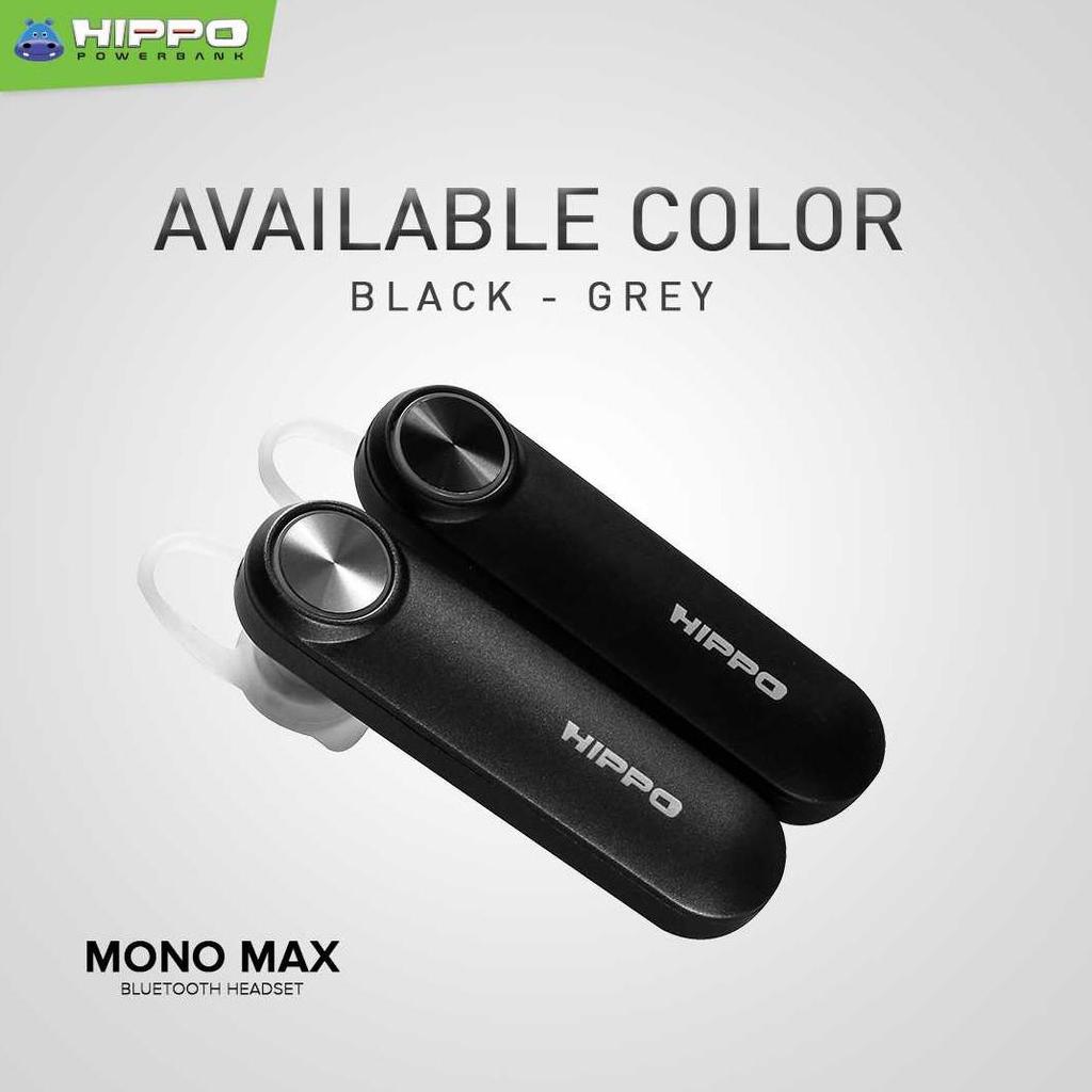 Hippo Bluetooth Headset Mono Max - Handsfree Bluetooth Mono Max