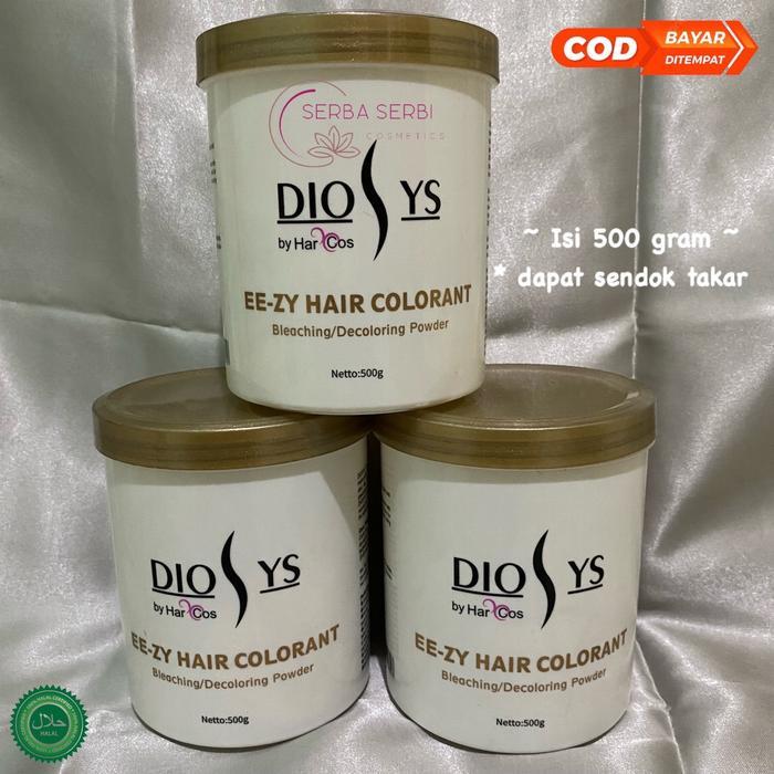 Diosys Bleaching EE-ZY Bubuk Hair Colorant 500gram / Diosys Bleaching Rambut / Diosys Bleaching Bubu
