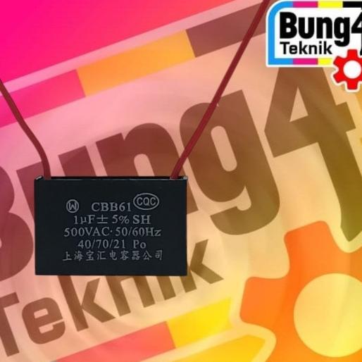 KOMPONEN ELEKTRONIK KAPASITOR CBB61 1uF 500v