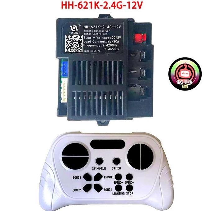 REMOT RECEIVER MOBILAN AKI HH-621K-2.4G-12 REMOTE PUTIH HH 621K 12VOLT Control