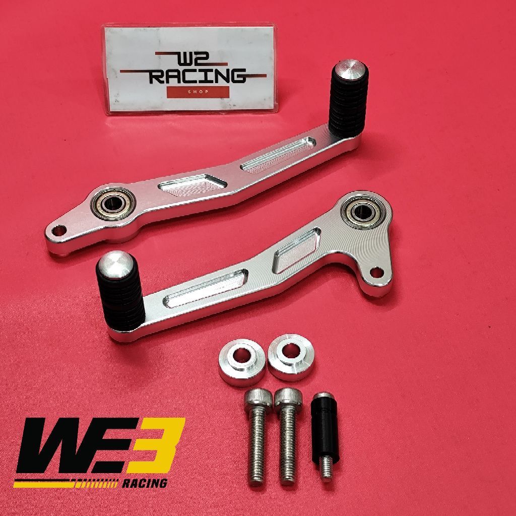 Kutikan Operan Gigi dan Rem Footstep Step Underbone UB WE3 Racing Aluminium Billet T6061