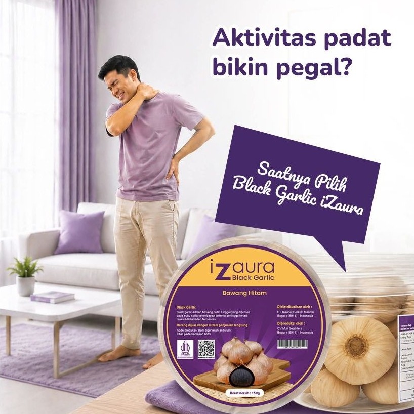 Bawang Hitam Izaura 150gr Untuk Kesehatan