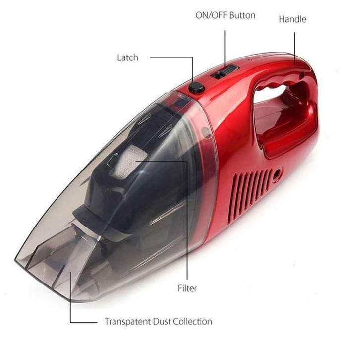 Rechargeable Vacuum Cleaner VC722 Penyedot Debu Mobil rumah kantor DLL / Vacum Cleaner C3001 Portabl