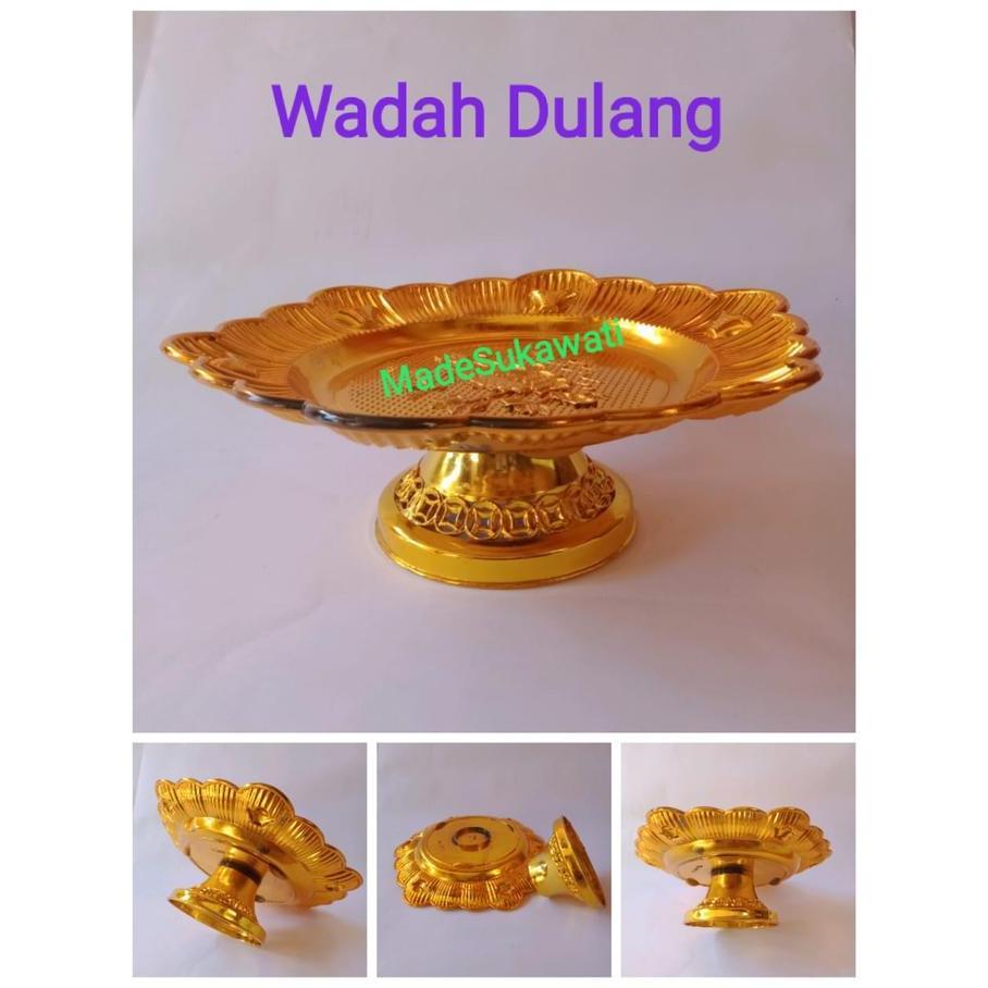 Ready oke] Wadah dulang plastik Wanci tatakan buah makanan hiasan khas bali
