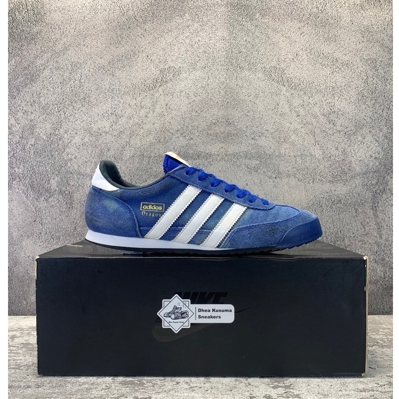 Sepatu Second Casual Adidas Dragon Blue Size 40 insole 25 cm  Original Guarantee 100%