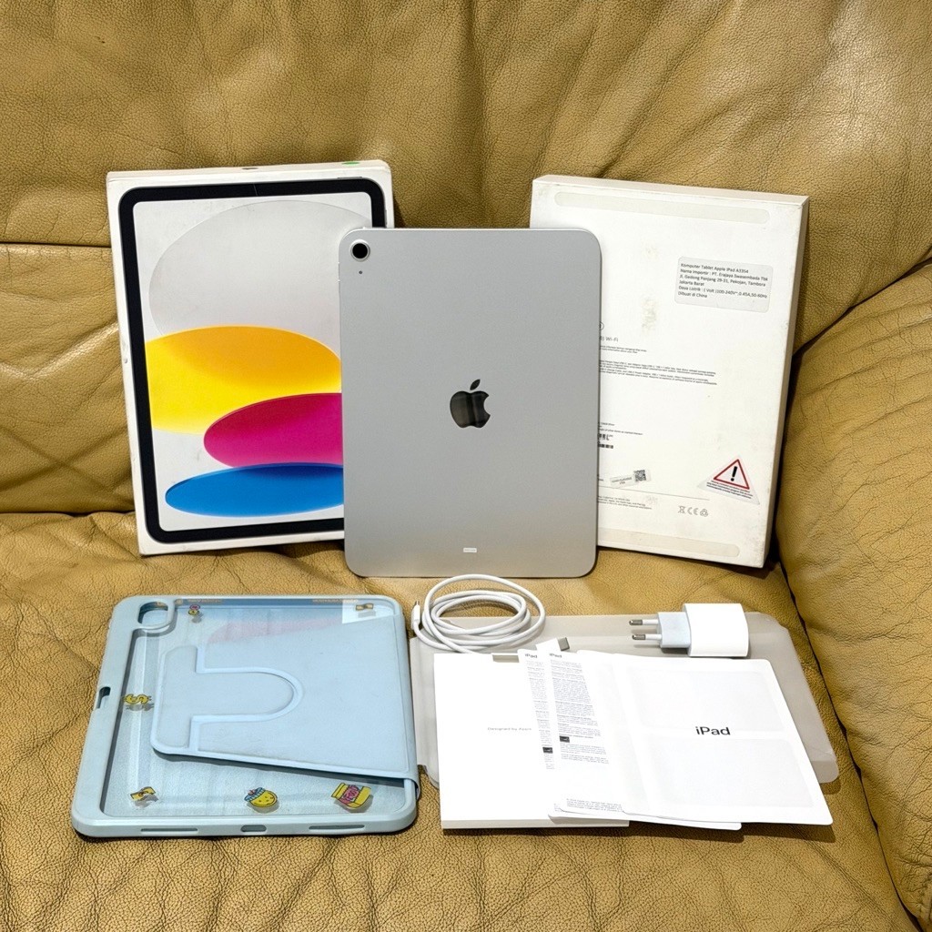 Fullset iPad Gen 11 A16 128GB Silver Garansi Resmi iBox ON 14 April 2027 NO MINUS Like New BH 100% F