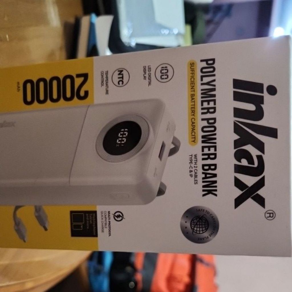 inkax POWERBANL 20.000 MAH real capacity SEGEL BARU