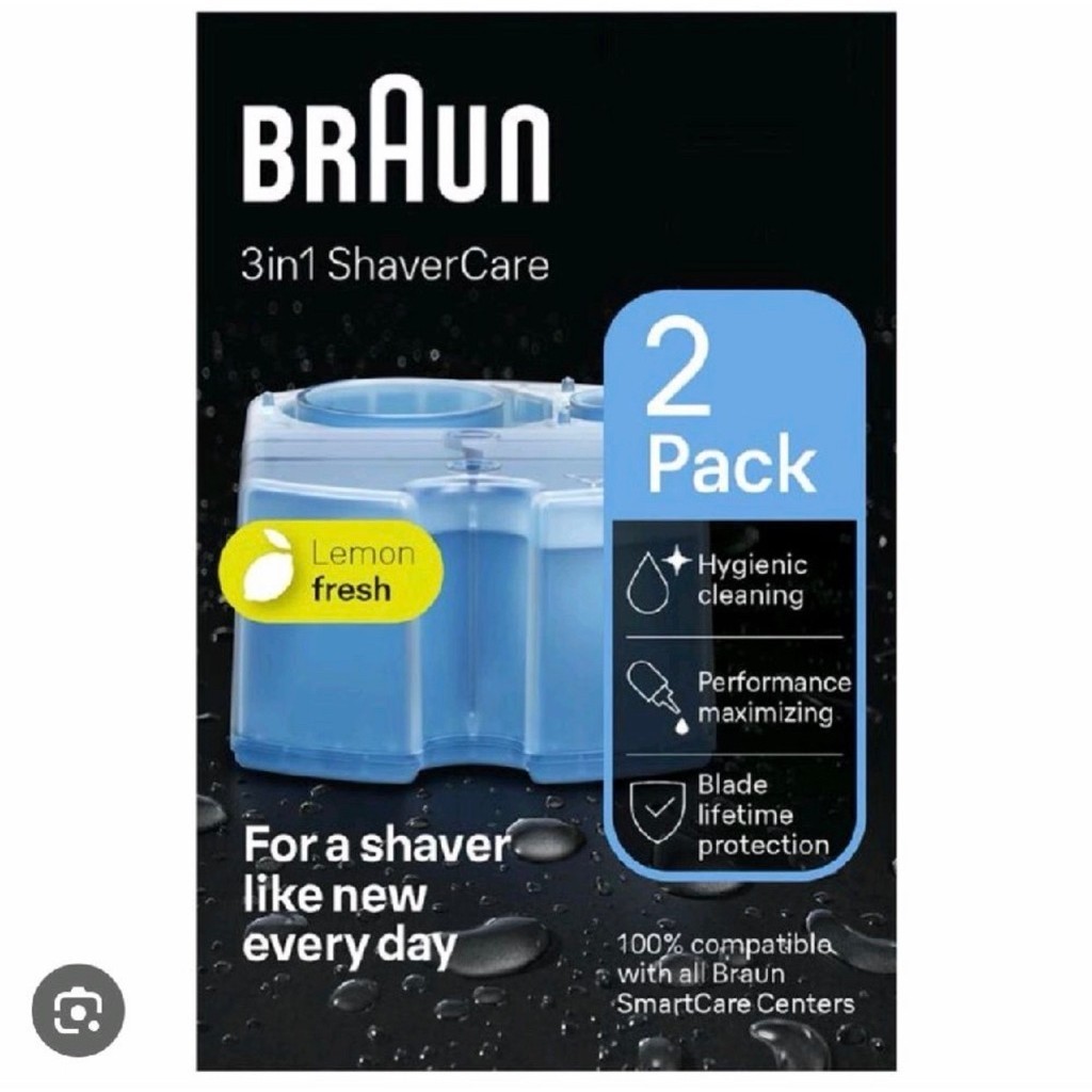 Braun Shaver Cleaner Ccr Lemon Fresh Refill cairan pembersih shaver braun
