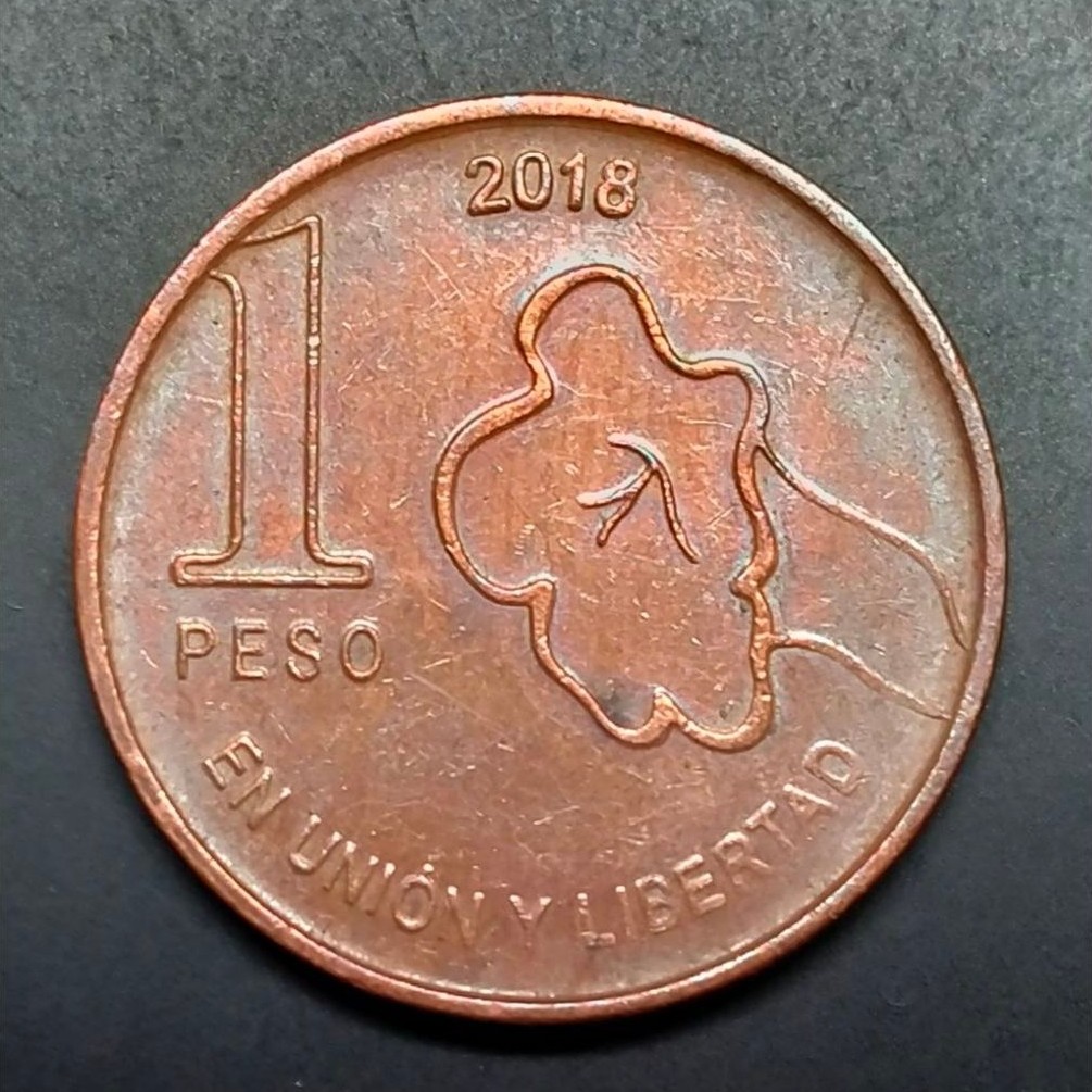 Koin Argentina 1 Peso Seri Pohon Jacaranda Koleksi