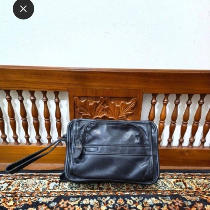Pouch tas tangan capacci kulit asli