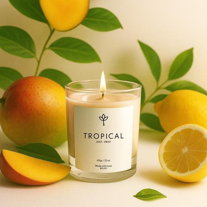 TU.KEY Aromatic Lilin Aroma Terapi TROPICAL 60gr - Lilin Aroma Terapi Soy Wax