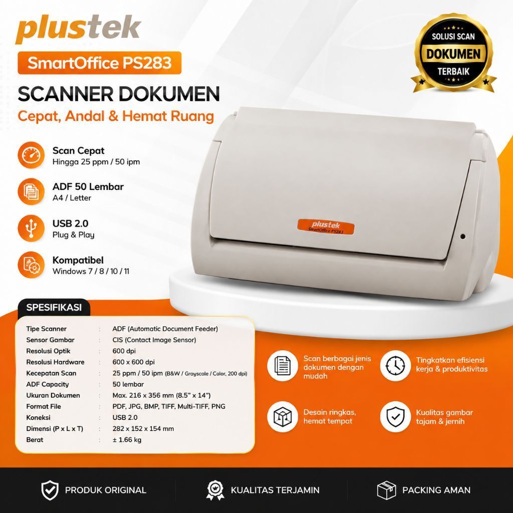 scanner plustek ps283