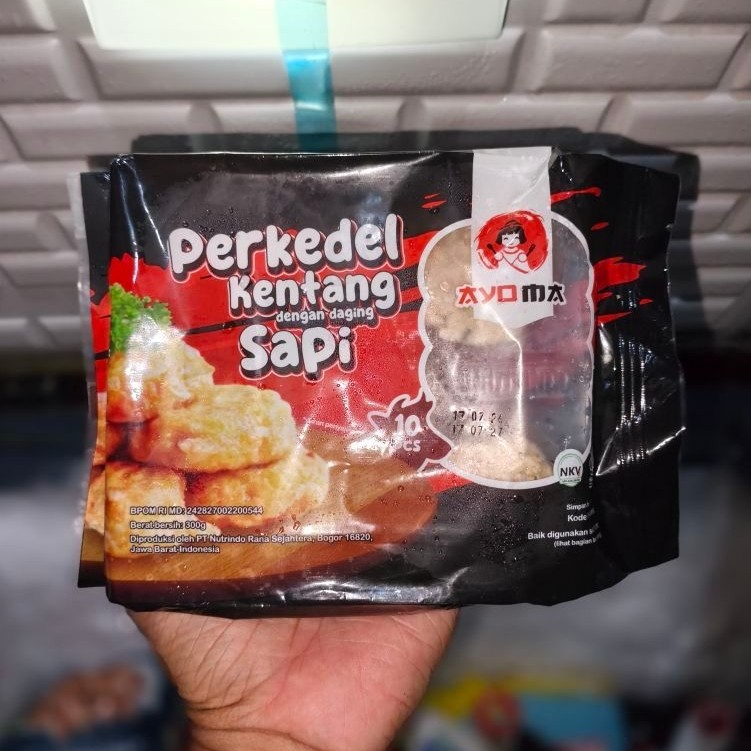 ayoma perkedel kentang dengan daging sapi isi 10pcs 300gram