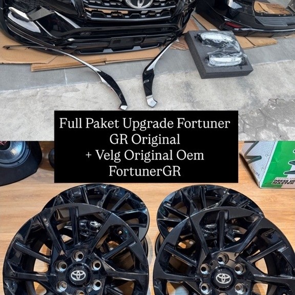 Full Paket Upgrade Fortuner GR Original + Velg Original OEM FortunerGR