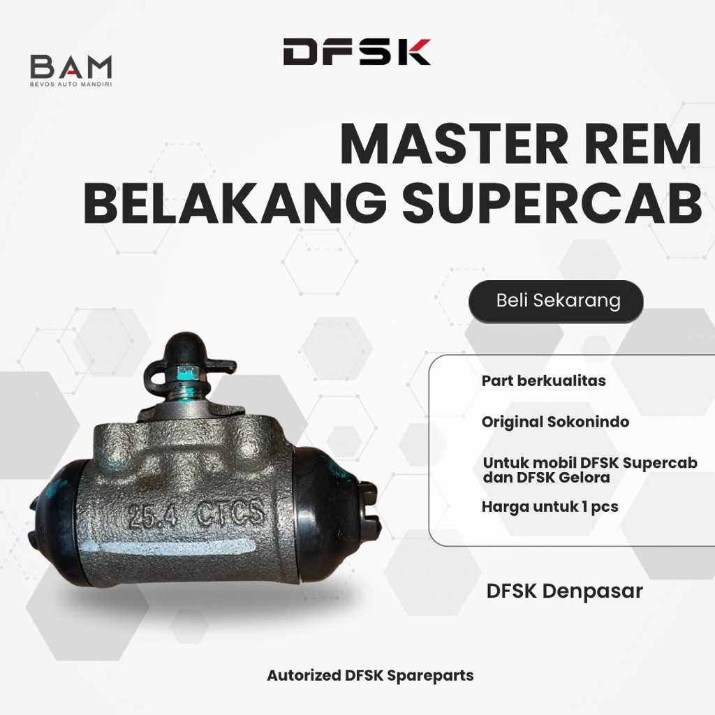 Master Rem Belakang Original DFSK Supercab - Genuine Part DFSK