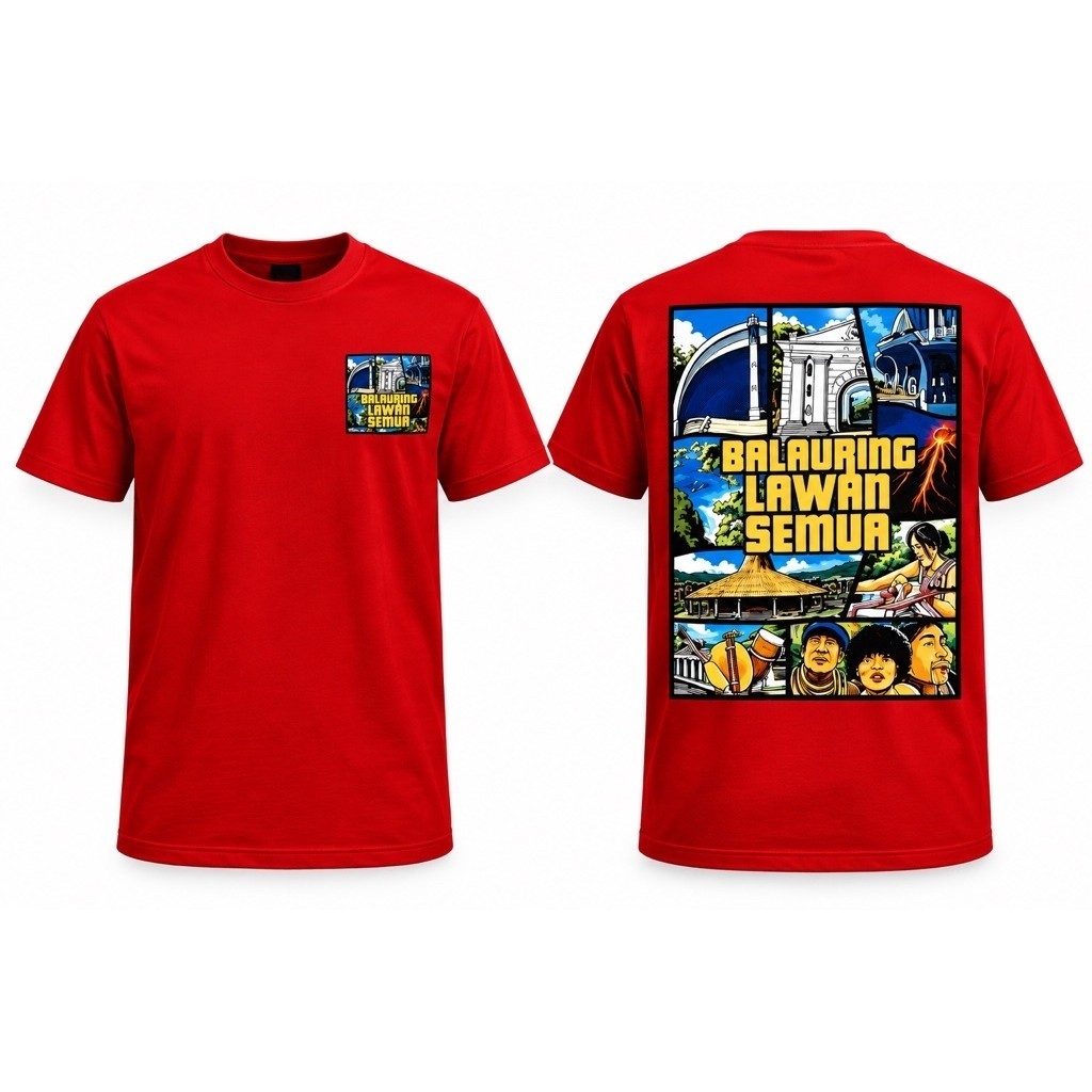 TSHIRT-KAOS TIMUR BALAURING LAWAN SEMUA