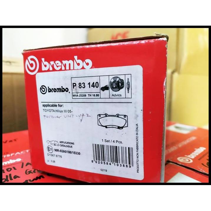 DISKON CLEARANCE SALE BRAKE PAD KAMPAS REM BREMBO FORTUNER VNT ORIGINAL