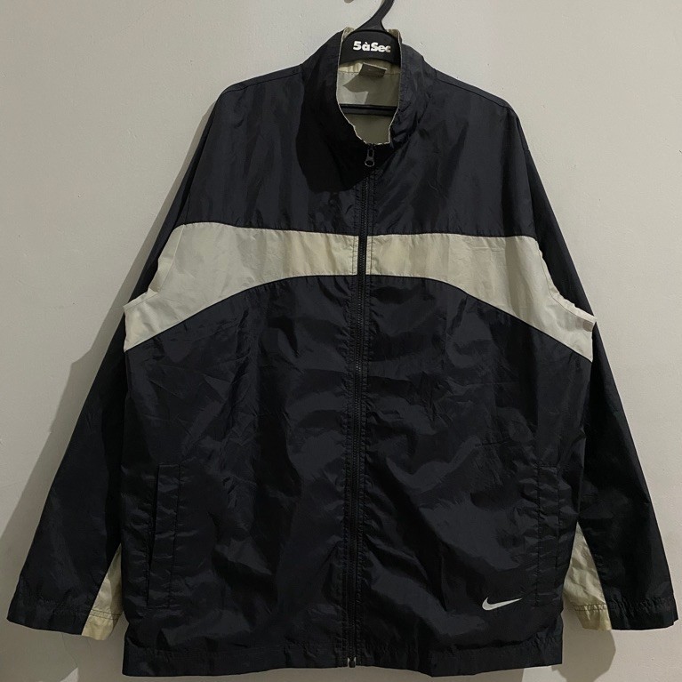 Nike Swoosh Color-Block Vintage Windbreaker Jacket Original