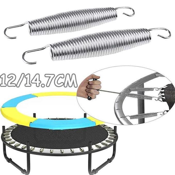 CORNUE 2pcs Trampolin Snap Hook Trampolin Jumbo Hook Stainless Tranpolin Kuat Dan Tahan Lama Mata Ai