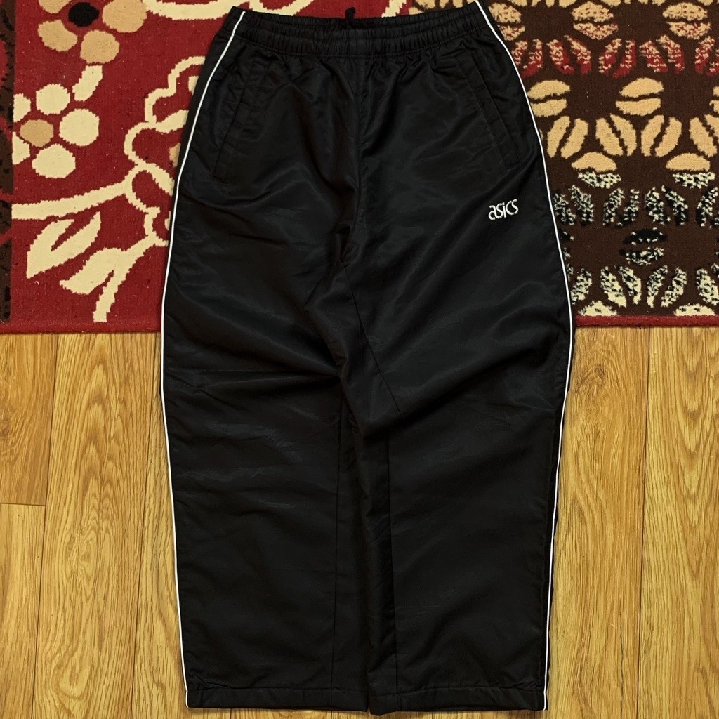 ASICS JAPAN TAPPED PARACHUTE PANTS SIZE 30-35 | JAPAN ASICS TAPPED TRACKPANTS | TRACKPANTS ASICS TAP