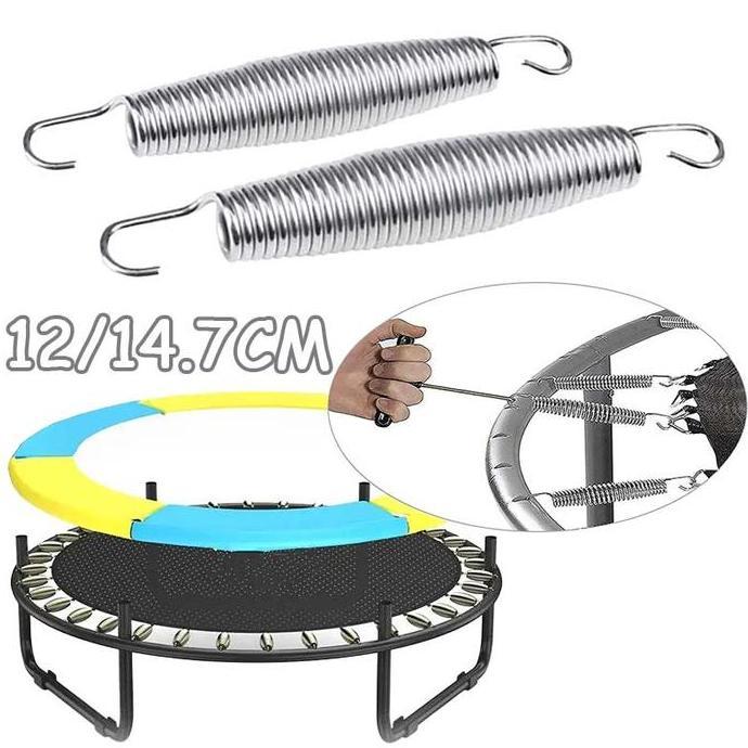 DJEESE 2pcs Trampolin Snap Hook Trampolin Jumbo Hook Stainless Tranpolin Kuat Dan Tahan Lama Mata Ai