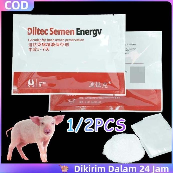 DJEESE Semen Booster Utk Babi Boar Semen Extender Semen Life Energy Pengencer Sperma Babi 5-7 Days L